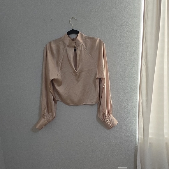 L'Academie Blush Long Sleeve Blouse - Picture 2 of 4